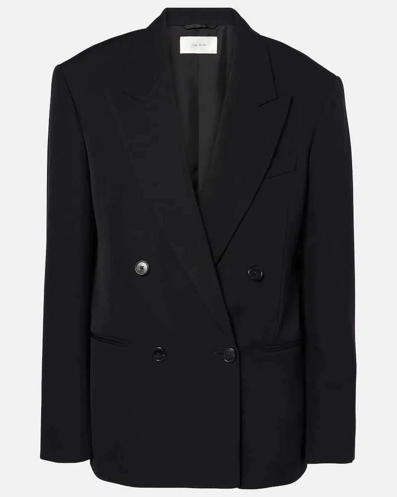 The Row Blazer Sandon aus Wolle Schwarz