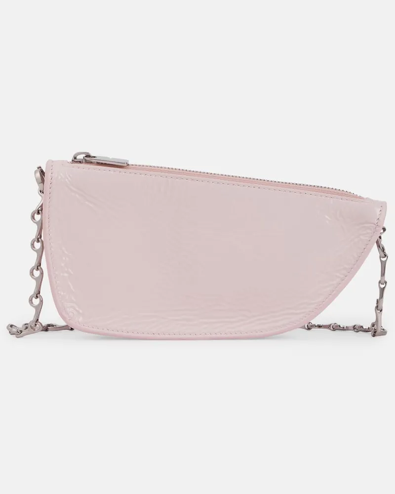 Burberry Schultertasche Micro aus Leder Rosa
