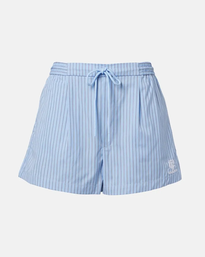 Ralph Lauren X Wimbledon Shorts aus Baumwolle Blau