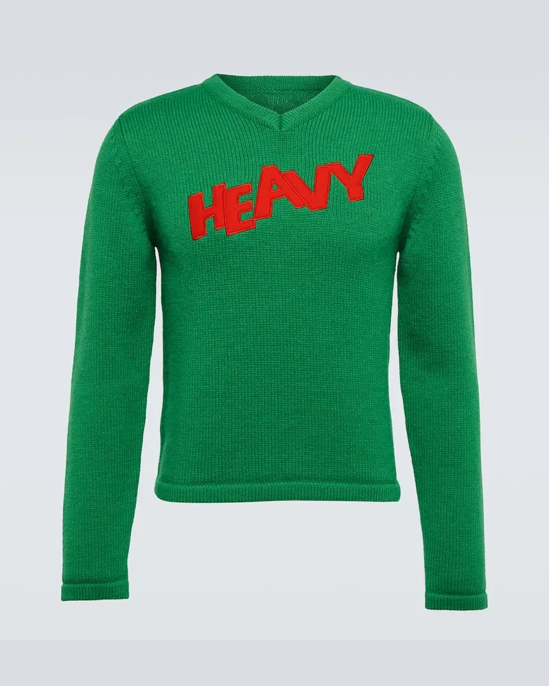 ERL Pullover aus einem Wollgemisch Grün