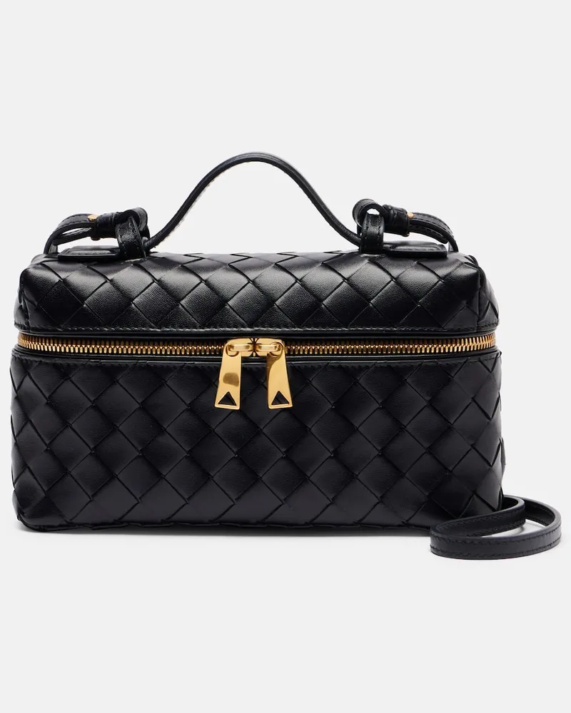Bottega Veneta Schultertasche Bang Bang aus Leder Schwarz
