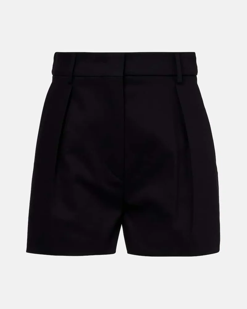 SPORTMAX Shorts Unico aus Gabardine Schwarz