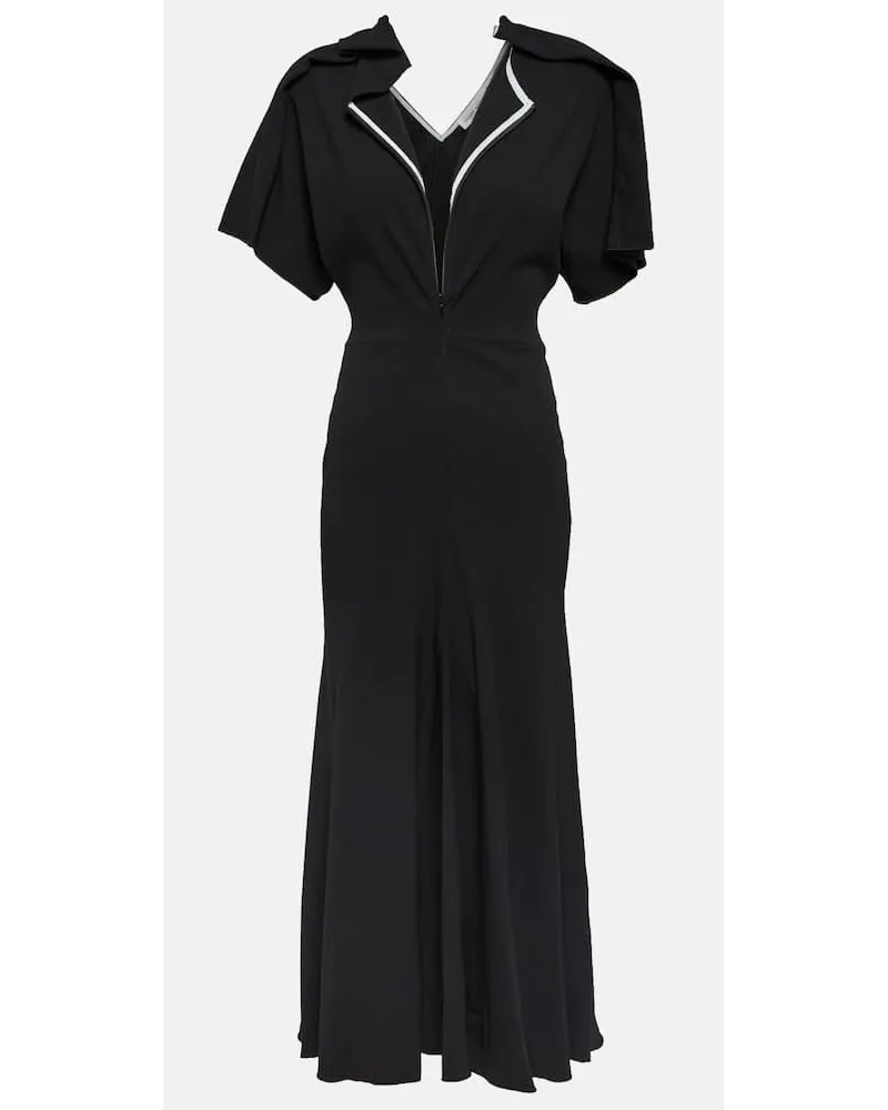 Victoria Beckham Maxikleid aus Crêpe Schwarz