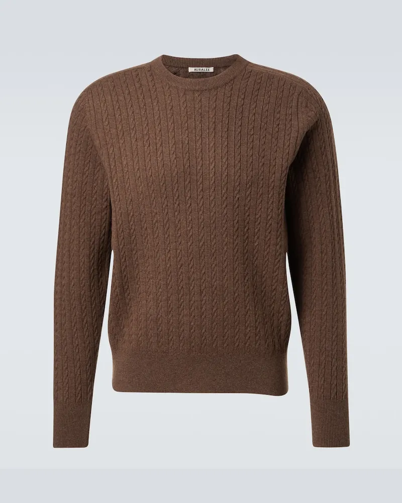 AURALEE Pullover aus Wolle Braun