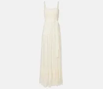 Bestickte Bustier-Robe aus Tüll