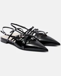 Gucci Slingback-Ballerinas Seraphine aus Leder Schwarz