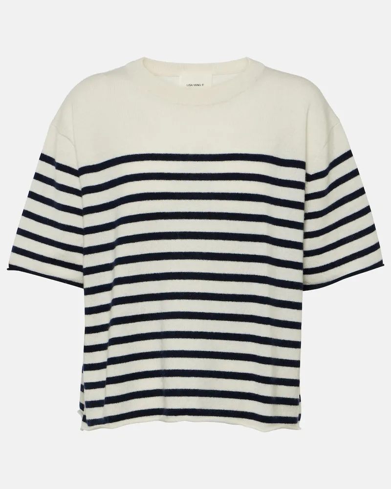 Lisa Yang T-Shirt Cila aus Kaschmir Multicolor