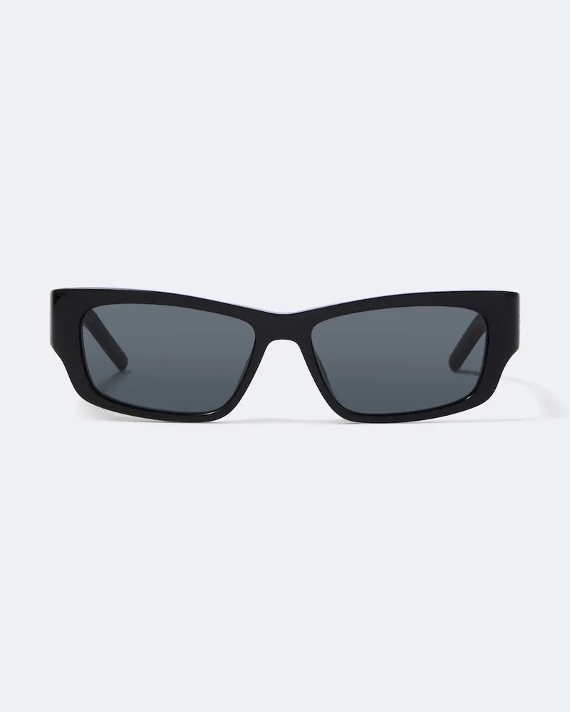 Saint Laurent Eckige Sonnenbrille SL M182 Jazz Schwarz