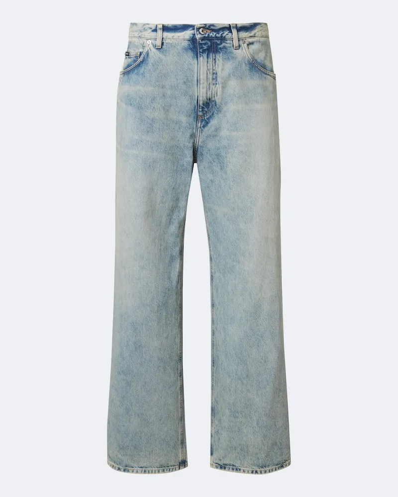 Dolce & Gabbana Wide-Leg Jeans Blau