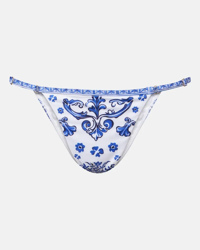 BANANHOT Bedrucktes Bikini-Höschen Gala Blau