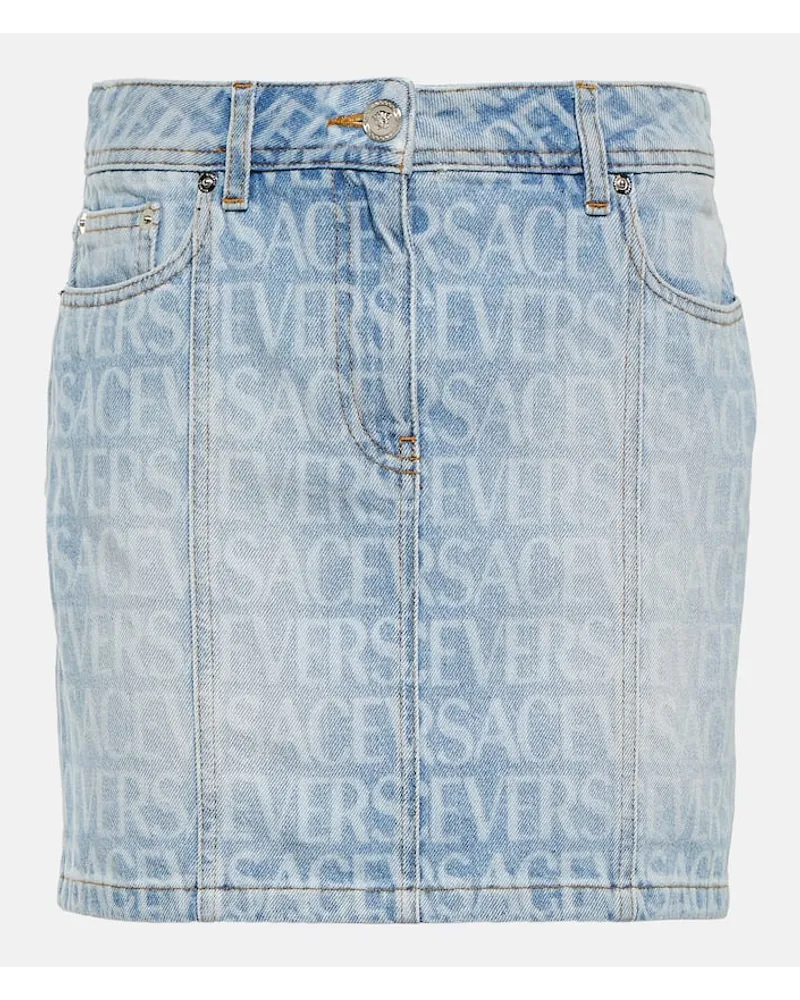 Versace Jeansrock Versace Allover Blau