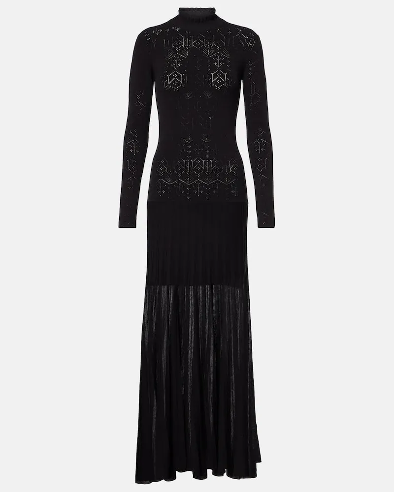 Isabel Marant Maxikleid Gisole aus Crêpe Schwarz