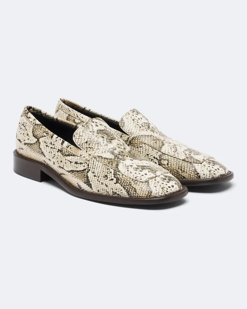 Acne Studios Loafers aus Leder Beige