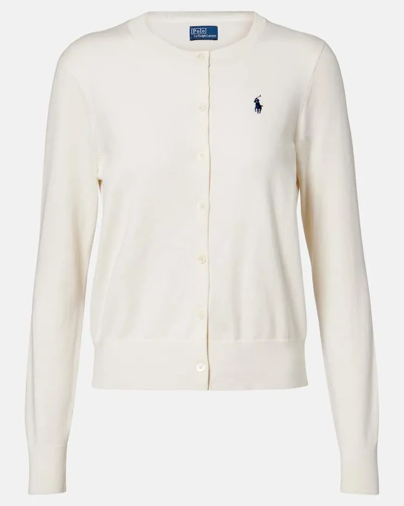 Ralph Lauren Cardigan aus einem Baumwollgemisch Weiß