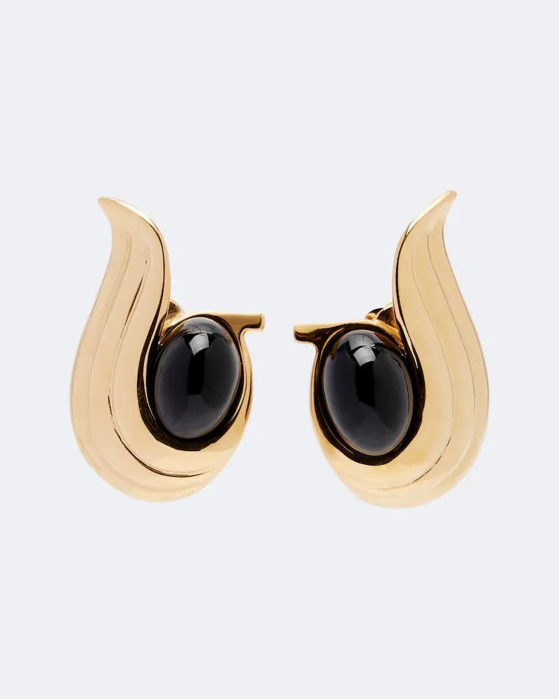 Ferragamo Verzierte Ohrringe Gold