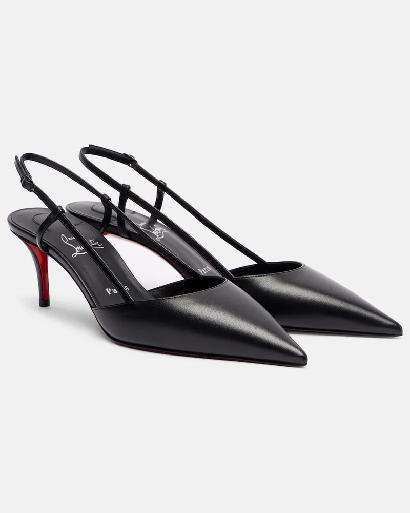 Christian Louboutin Slingback-Pumps Miss Z Sling 60 aus Leder Schwarz