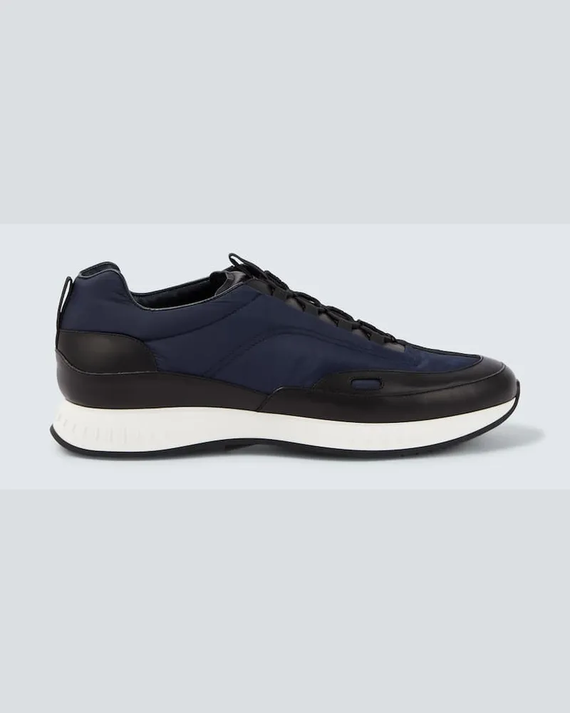 John Lobb Slip-Ons mit Leder Schwarz