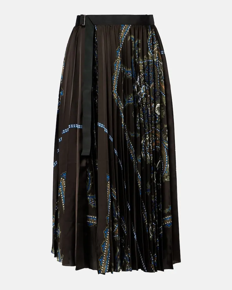 Sacai Bedruckter Midirock Multicolor