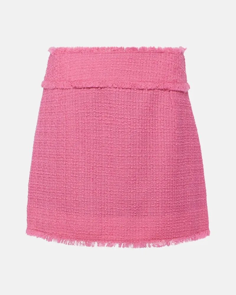 Dolce & Gabbana Minirock aus Tweed Rosa