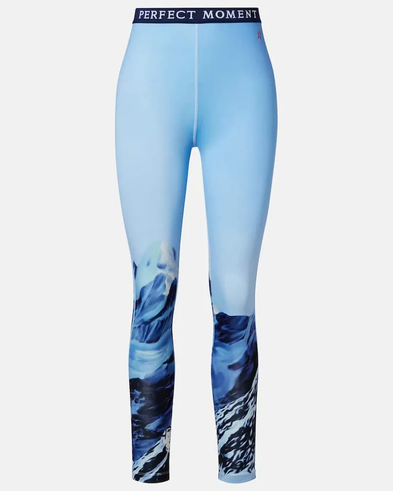 Perfect Moment Bedruckte Ski-Leggings Multicolor