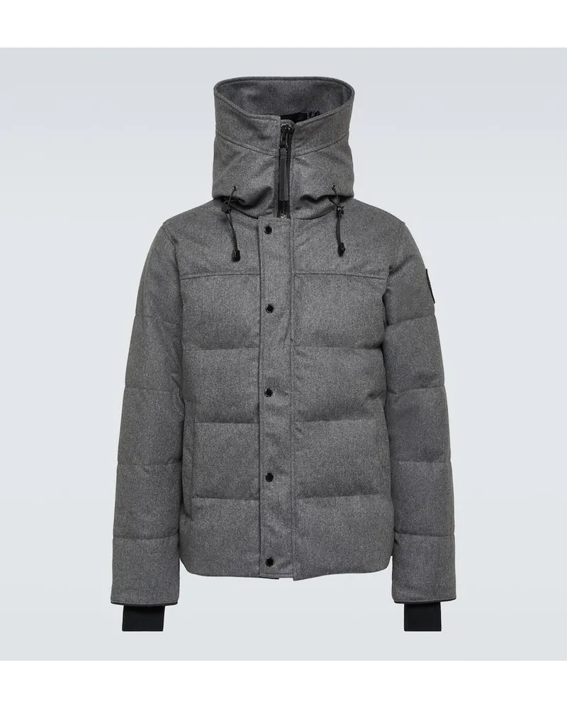 Canada Goose Parka MacMillan DynaLuxe aus einem Wollgemisch Grau