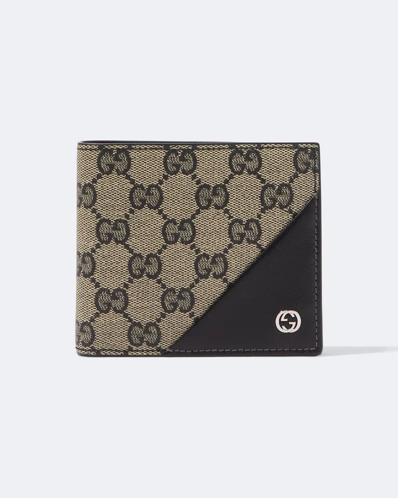 Gucci Portemonnaie GG aus Canvas Beige