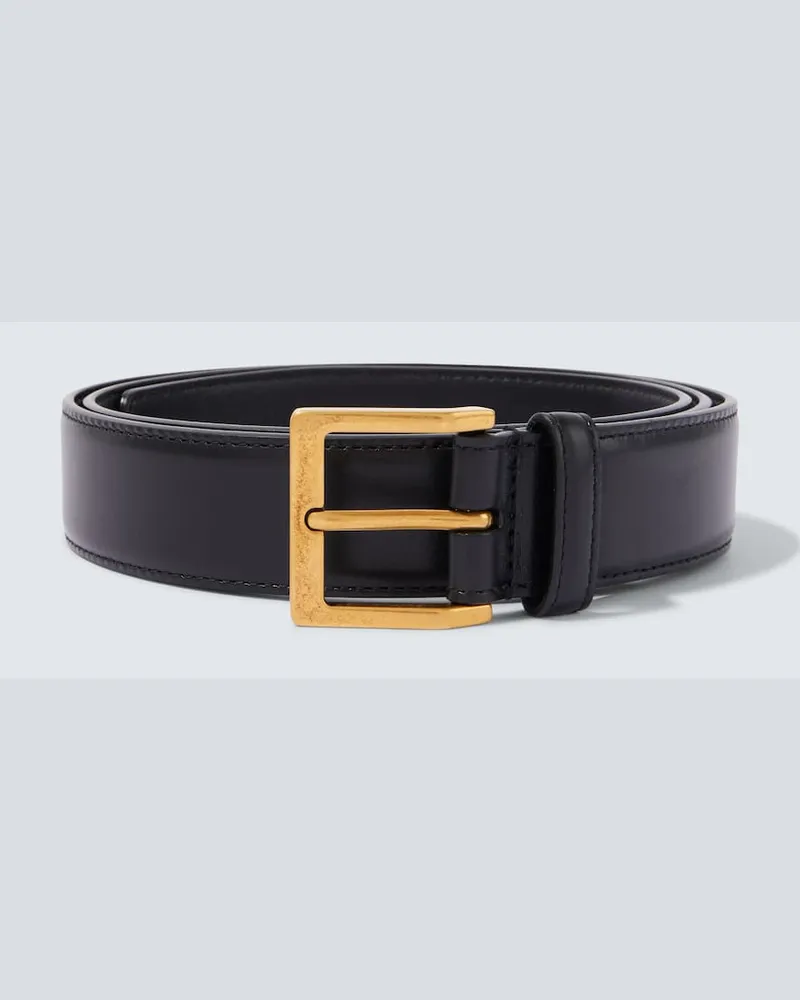 Saint Laurent Gürtel Vadim aus Leder Schwarz