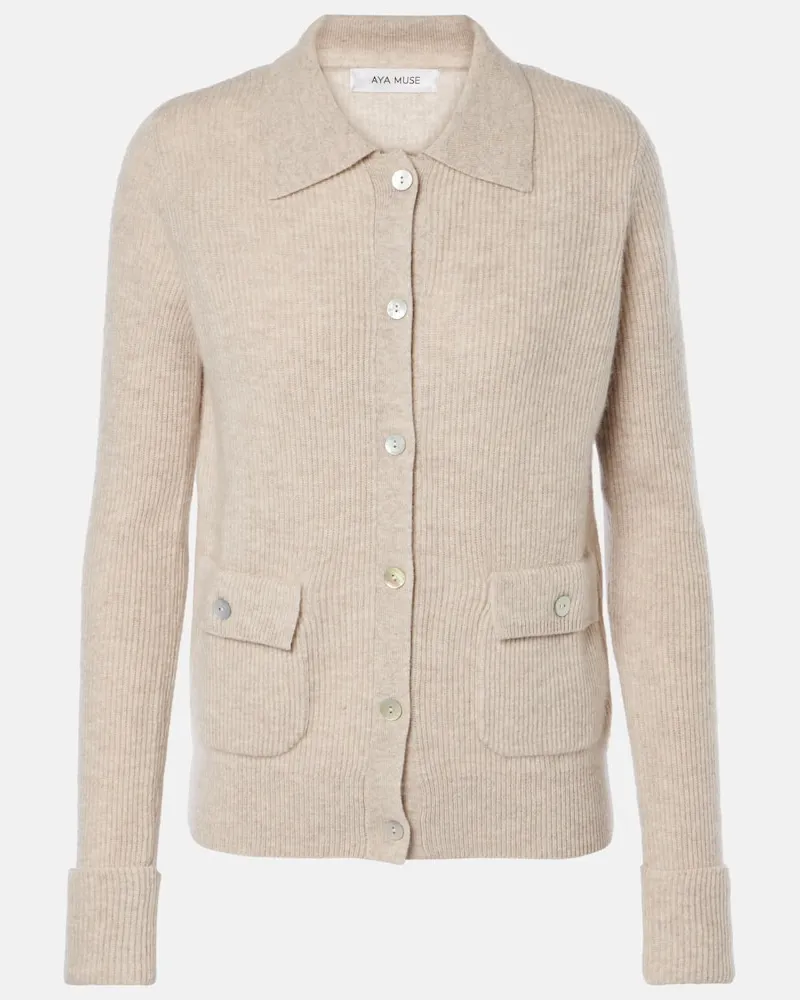 Aya Muse Cardigan Luna aus Kaschmir Beige