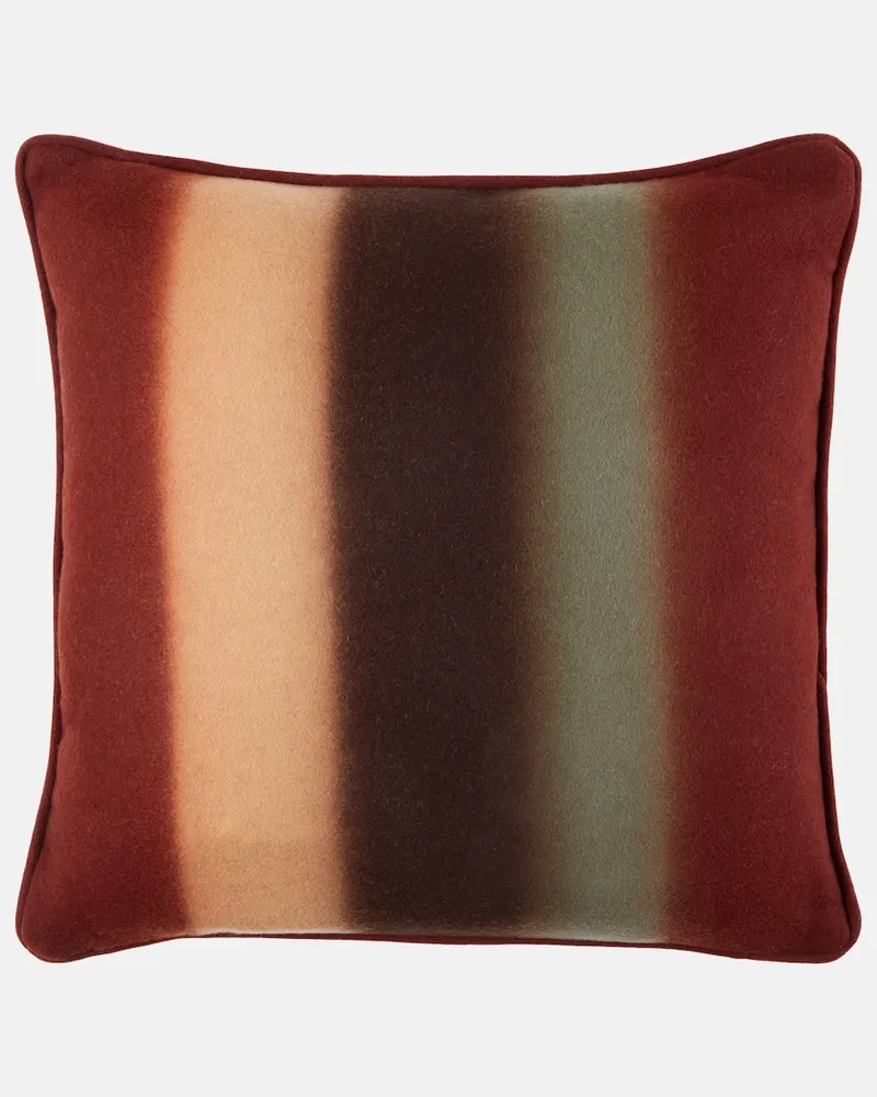 Loro Piana Kissen aus Wolle und Kaschmir Multicolor