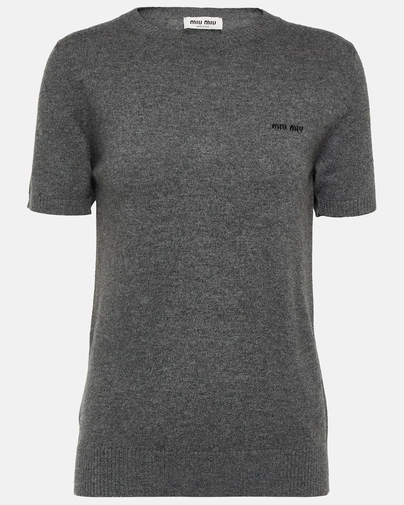Miu Miu Pullover aus Kaschmir Grau
