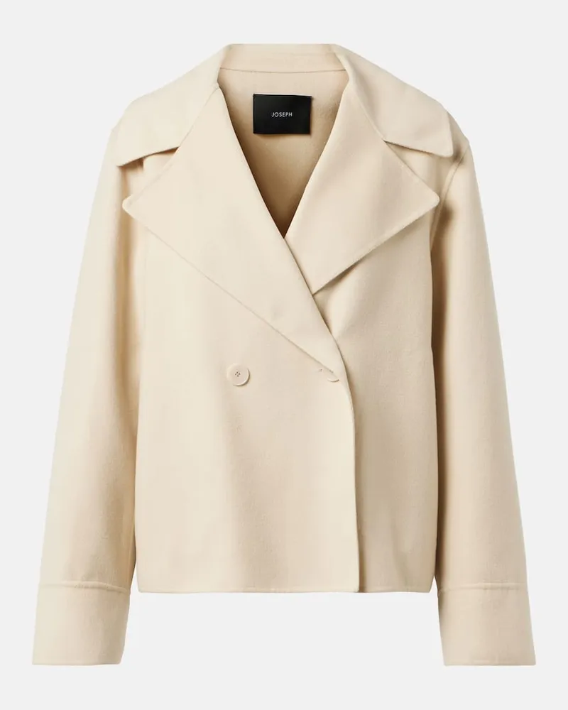 Joseph Jacke Rollet aus Wolle und Seide Beige