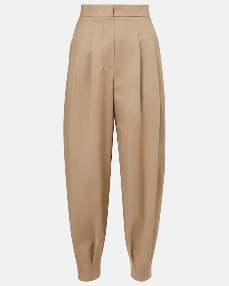 Max Mara Hose Kabuki aus Canvas Beige