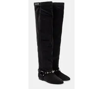 Overknee-Stiefel Selize aus Veloursleder
