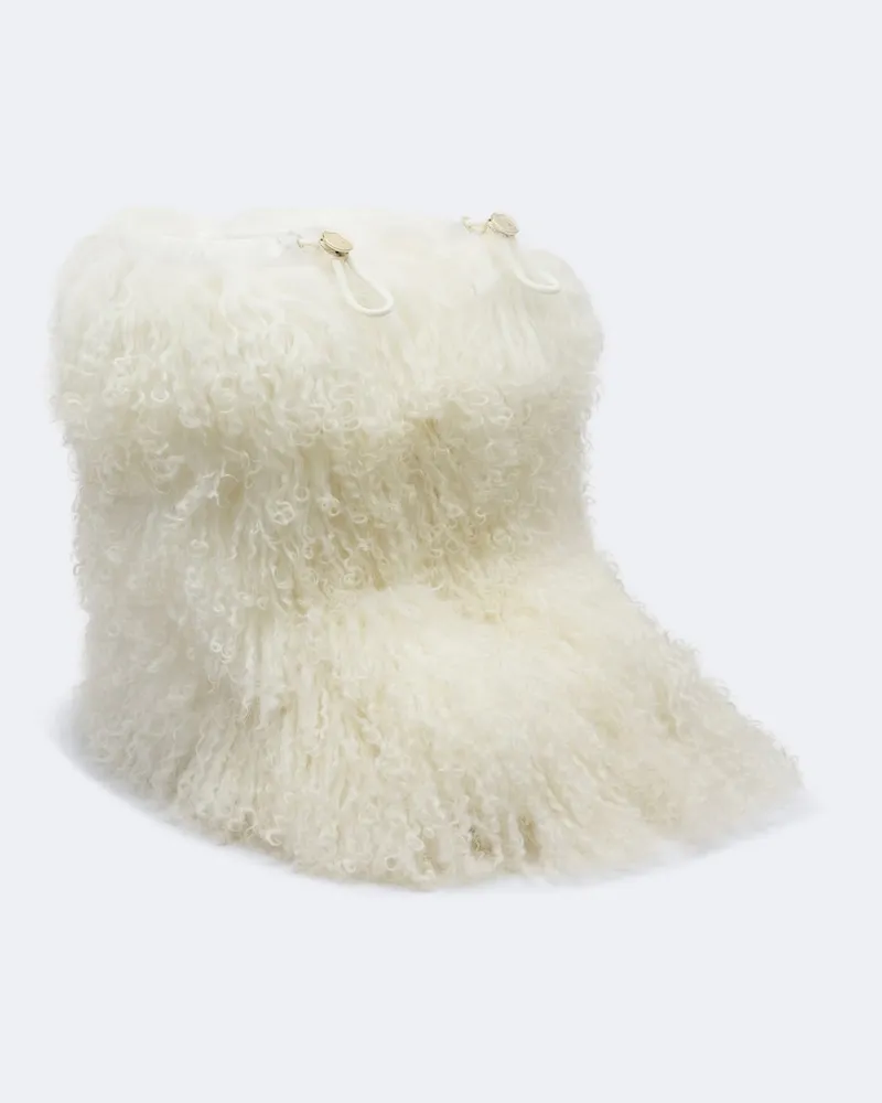 Bogner Schneestiefel Les Arcs aus Lammfell Weiß