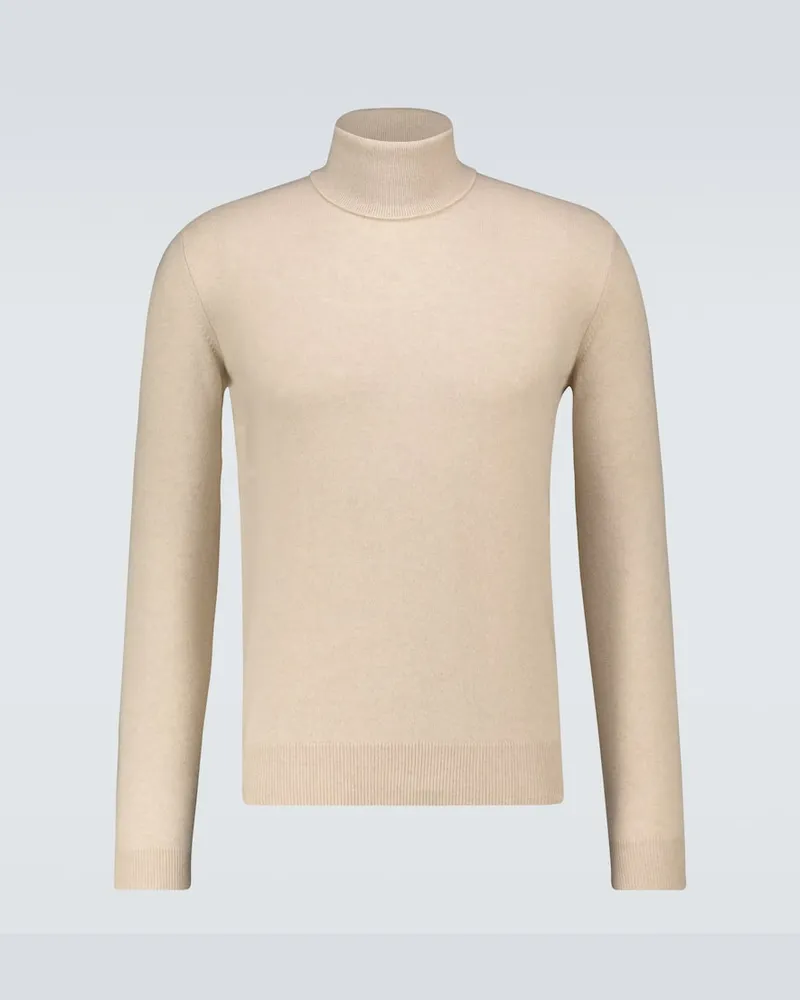 Loro Piana Rollkragenpullover aus Kaschmir Beige
