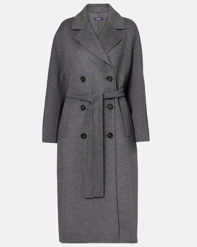 Max Mara Mantel Paul aus Schurwolle Grau