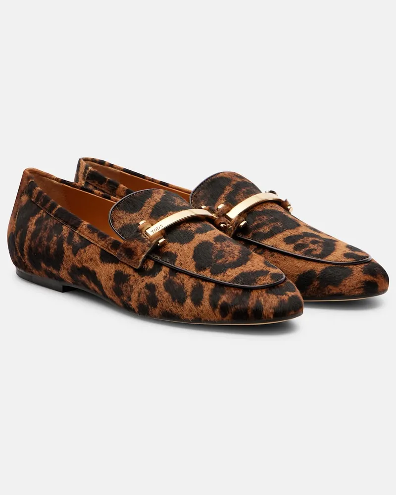 TOD'S Loafers aus Kalbshaar Multicolor
