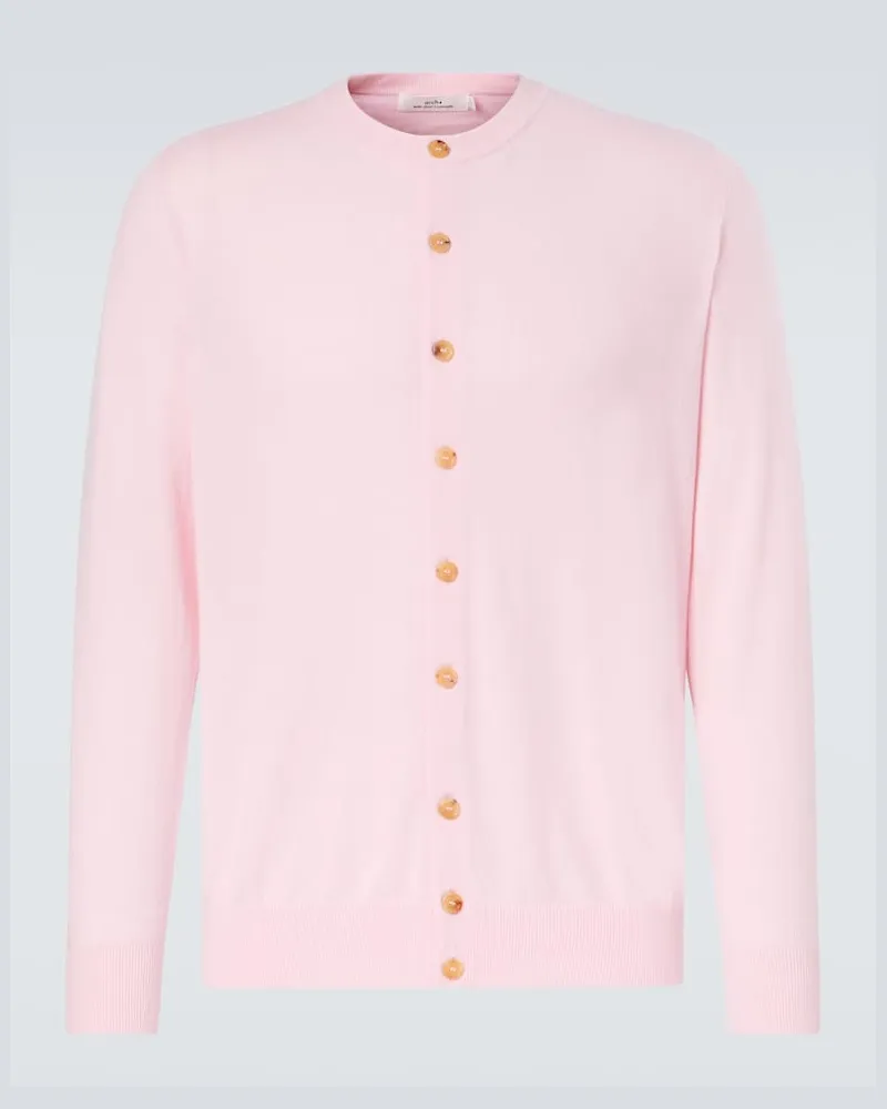 arch4 Cardigan Mr Aschford aus Kaschmir Rosa
