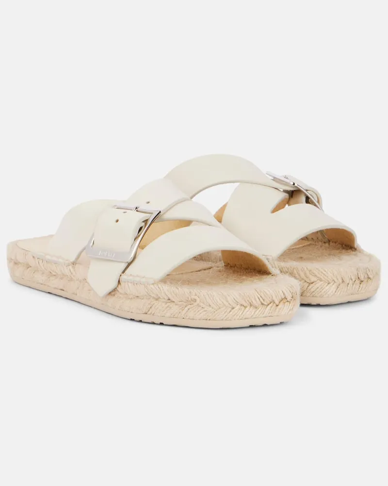 Loewe Paula's Ibiza Espadrille-Sandalen Petal Weiß