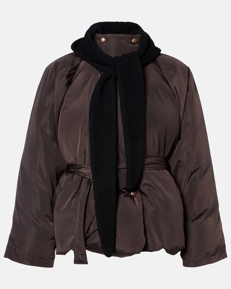 Magda Butrym Wattierte Jacke Braun