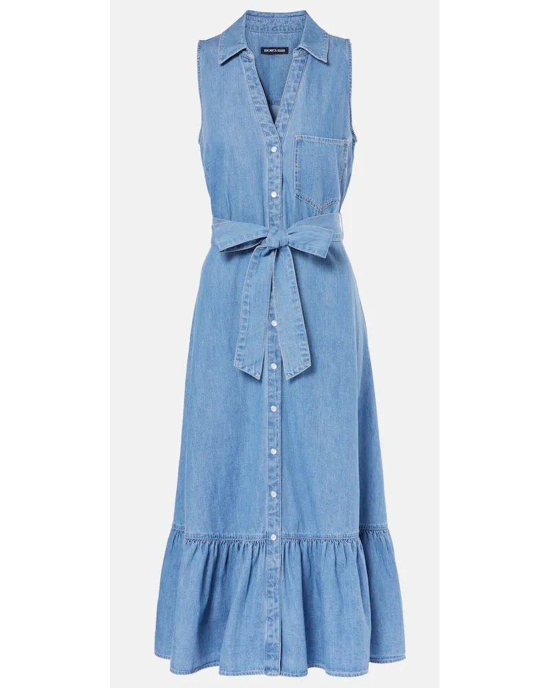 Veronica Beard Jeanskleid Edwina Blau