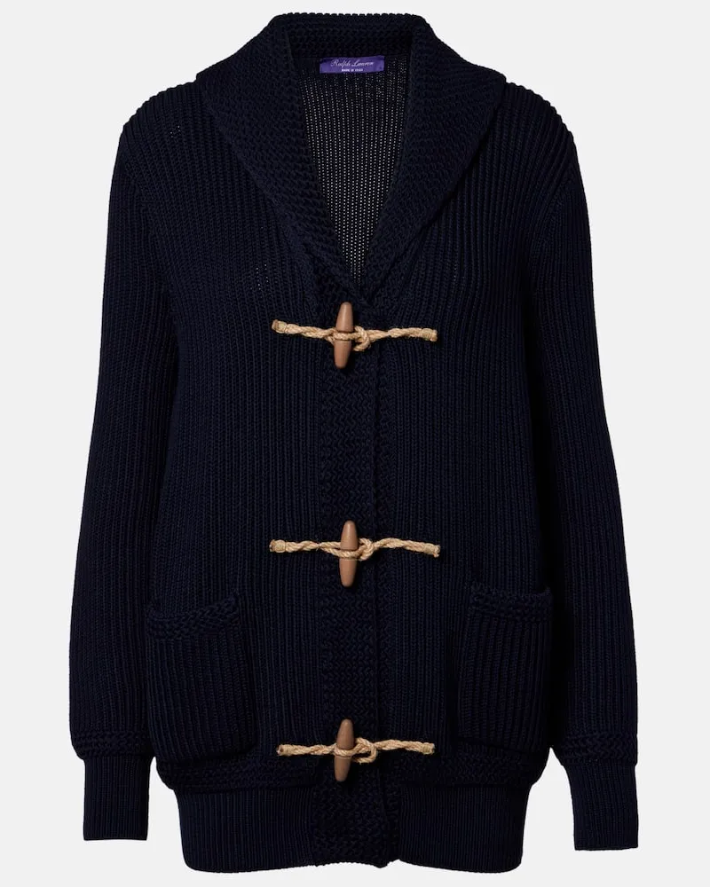 Ralph Lauren Cardigan aus Baumwolle und Seide Schwarz