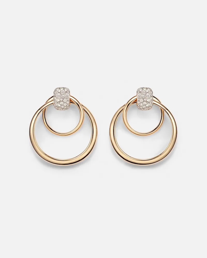 Pomellato Ohrringe Pomellato Together aus 18kt Roségold mit Diamanten Gold