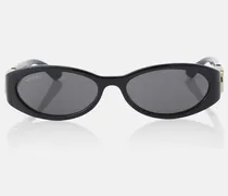 Ovale Sonnenbrille Interlocking G