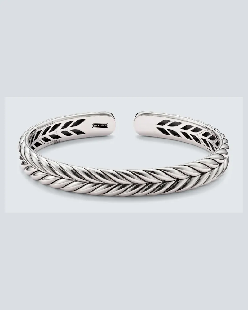 David Yurman Armreif Chevron aus Sterlingsilber Silber