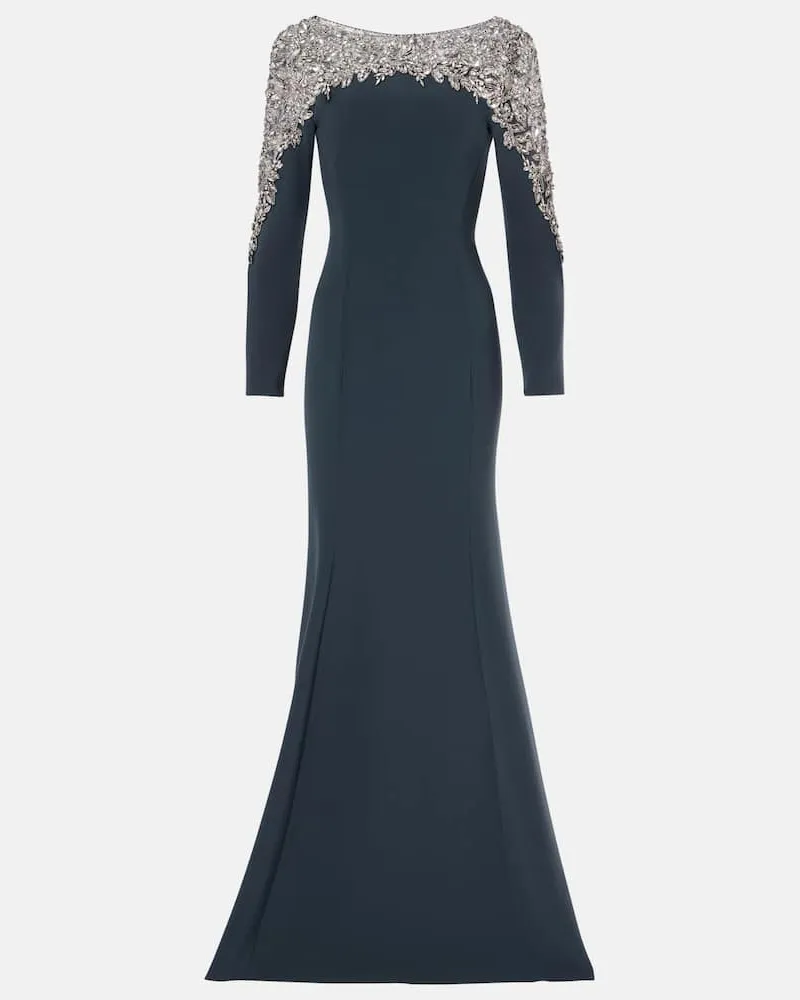 Jenny Packham Robe Solstice mit Kristallen Blau