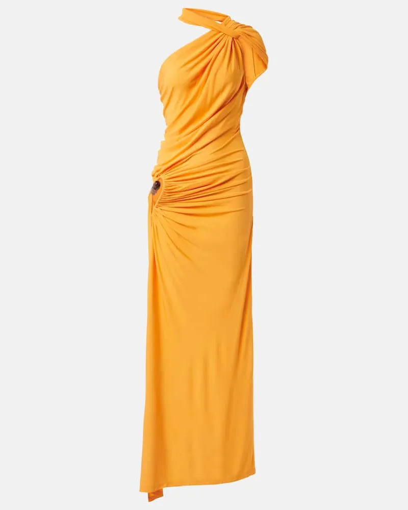 Christopher Esber Robe Helix Crystal Gelb