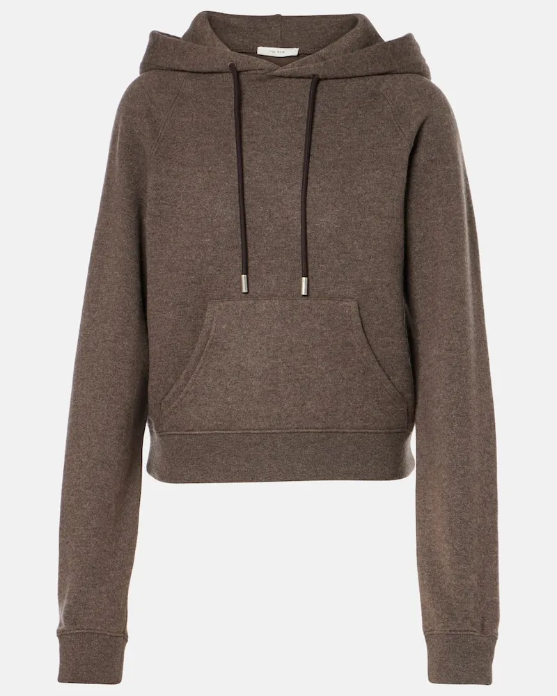 The Row Hoodie Timmi aus Kaschmir und Baumwolle Braun