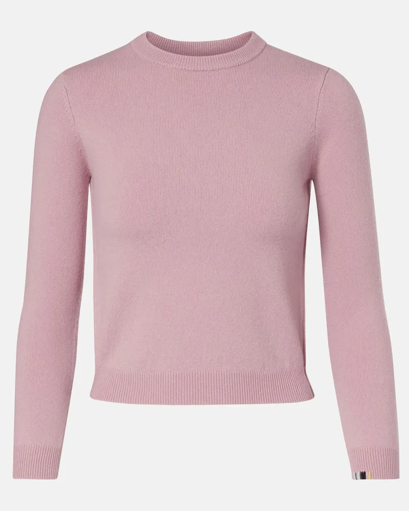 extreme cashmere Pullover N°98 Kid aus einem Kaschmirgemisch Rosa