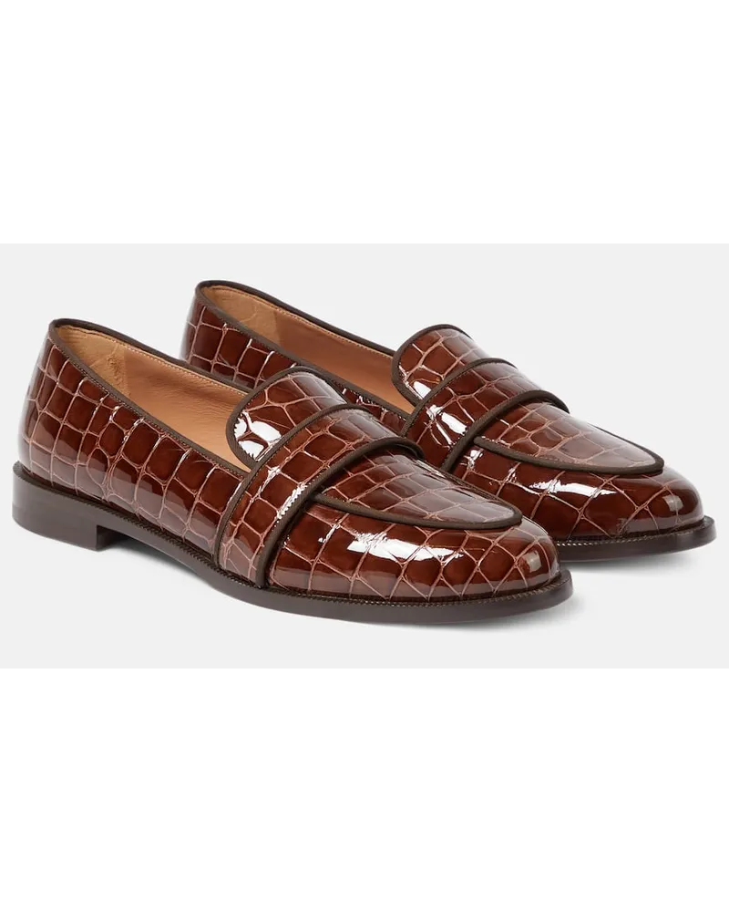 Aquazzura Loafers Martin aus Leder Braun